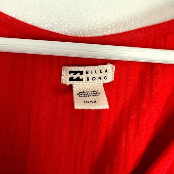 BILLABONG Spellbound Mini Dress in Red Velvet Size Small - Picture 5 of 12
